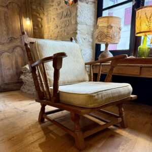 Paire de fauteuils en velours circa 1965