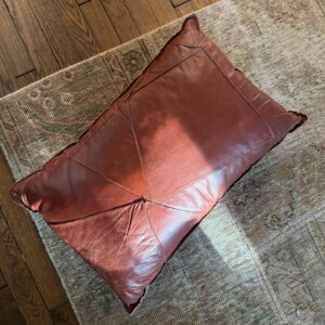 Coussin en cuir